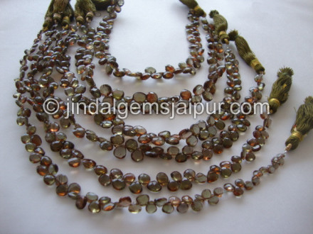 Green Andulosite Faceted Heart